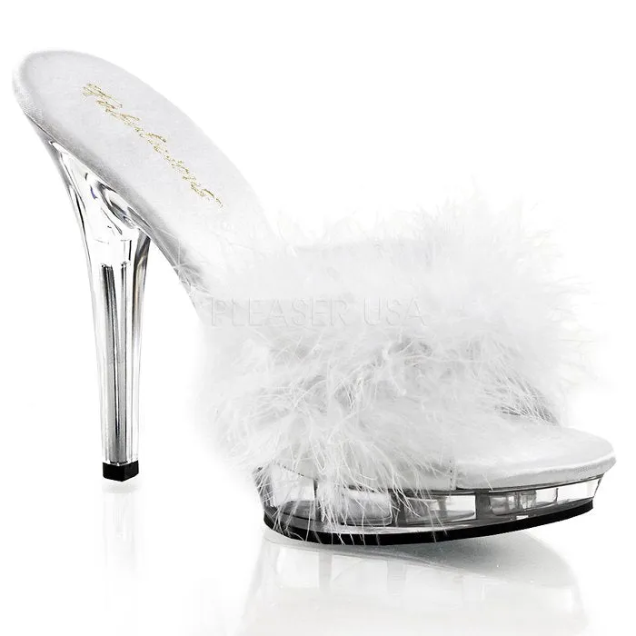 5" Stiletto Marabou Slipper (LIP-101-8)