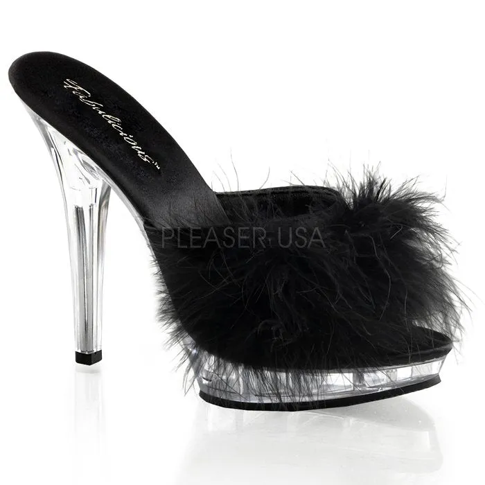 5" Stiletto Marabou Slipper (LIP-101-8)