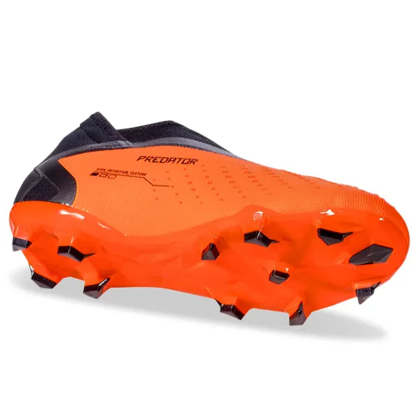 adidas Predator Accuracy.3 Laceless Firm Ground Soccer Cleats (Tea Solar Orange/Black)