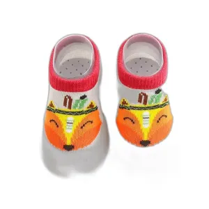 Animal Sock Shoes - Gray Fox