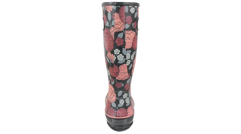 Bogs Women's Rainboot Le Jardin Red Black