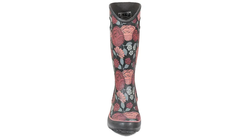 Bogs Women's Rainboot Le Jardin Red Black