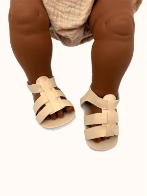 Doll Shoes | Cream Sandals