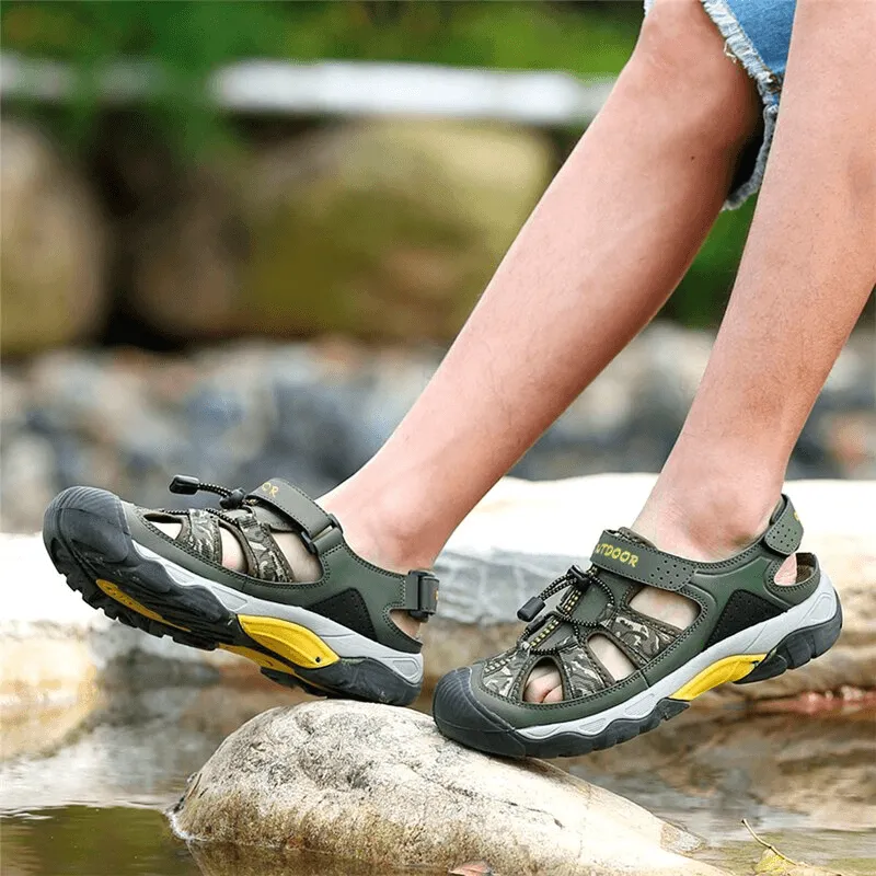 Fashionable Non-Slip Sports Breathable Men's Open Heel Sandals - SF0750