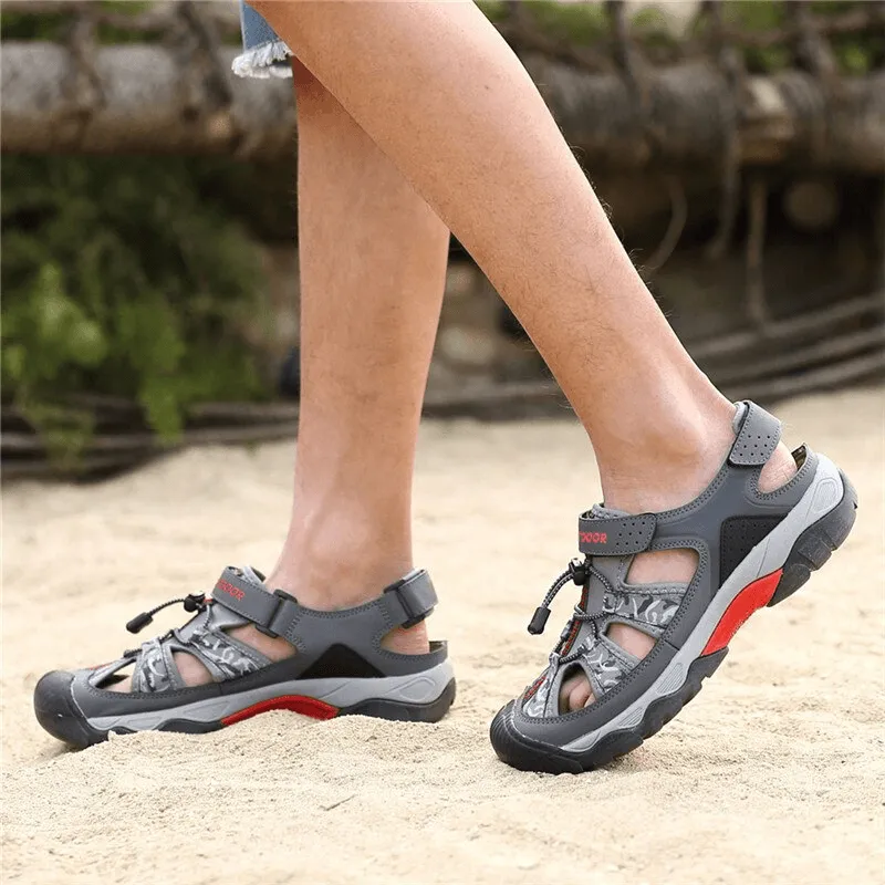 Fashionable Non-Slip Sports Breathable Men's Open Heel Sandals - SF0750