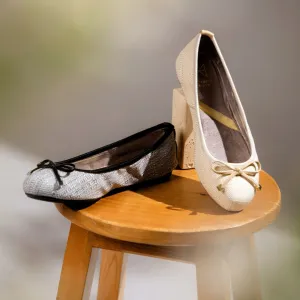 FRANKIE Ballet Flat Shoes - Natural