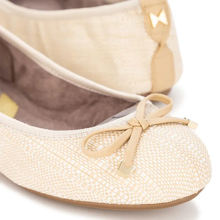 FRANKIE Ballet Flat Shoes - Natural