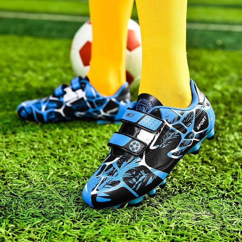 Mess It Kids Outdoor Soccer Cleats/Boys Girls Training Football Cleats