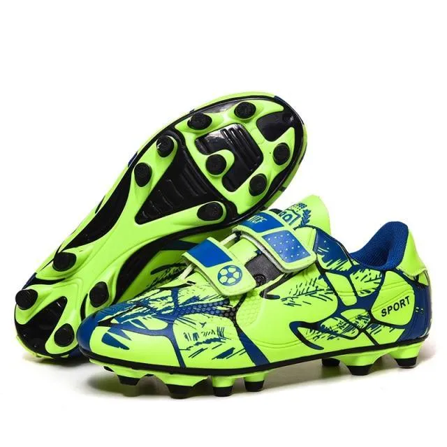 Mess It Kids Outdoor Soccer Cleats/Boys Girls Training Football Cleats