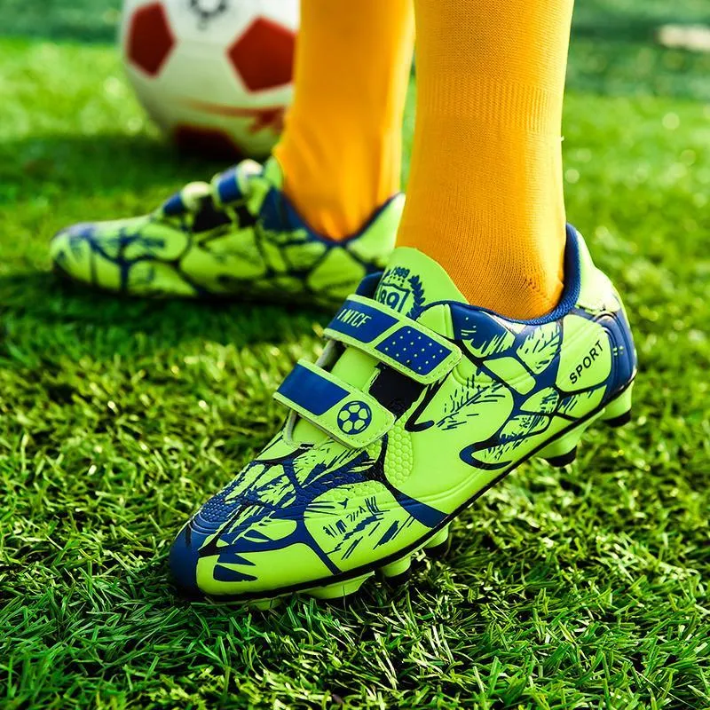 Mess It Kids Outdoor Soccer Cleats/Boys Girls Training Football Cleats