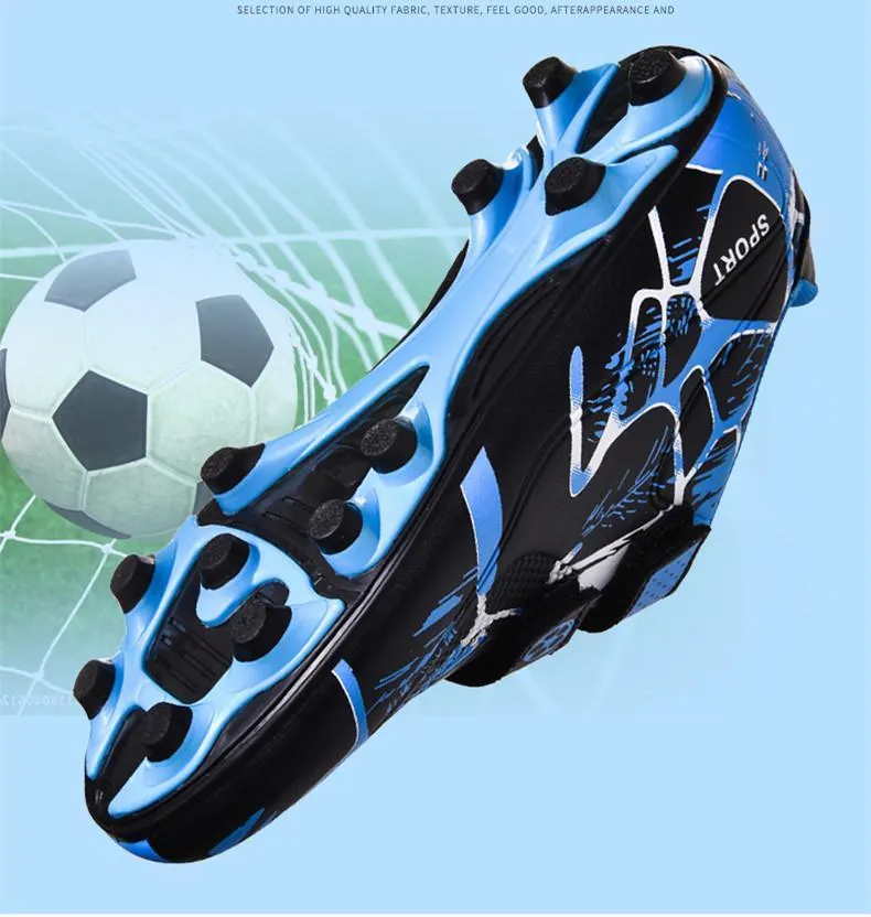 Mess It Kids Outdoor Soccer Cleats/Boys Girls Training Football Cleats