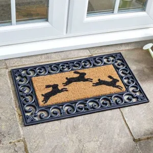 Outside In 53cm Hares Doormat Insert