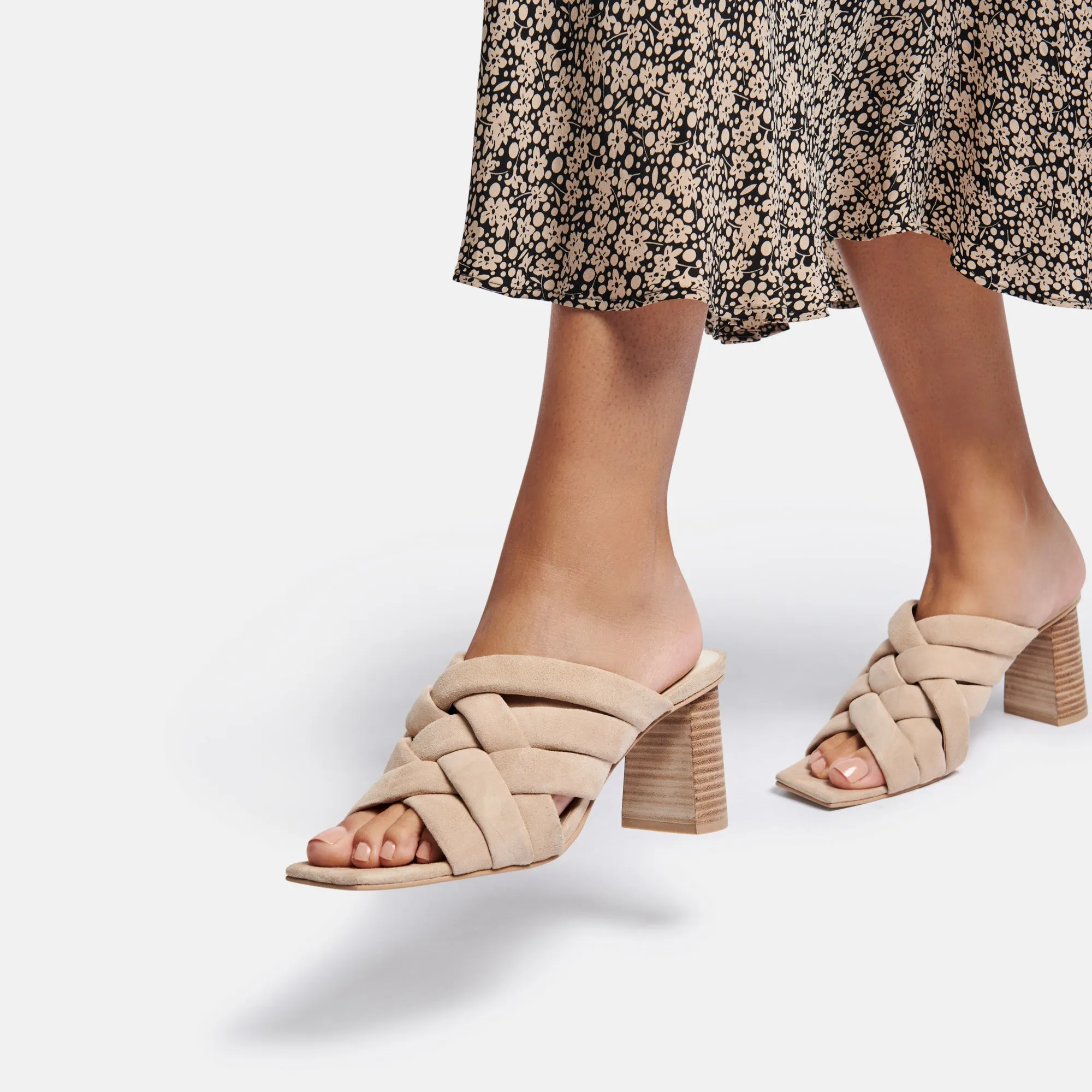 POIRA HEELS DUNE SUEDE re:vita