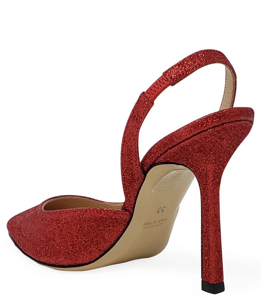 Red Glitter Hi Heel