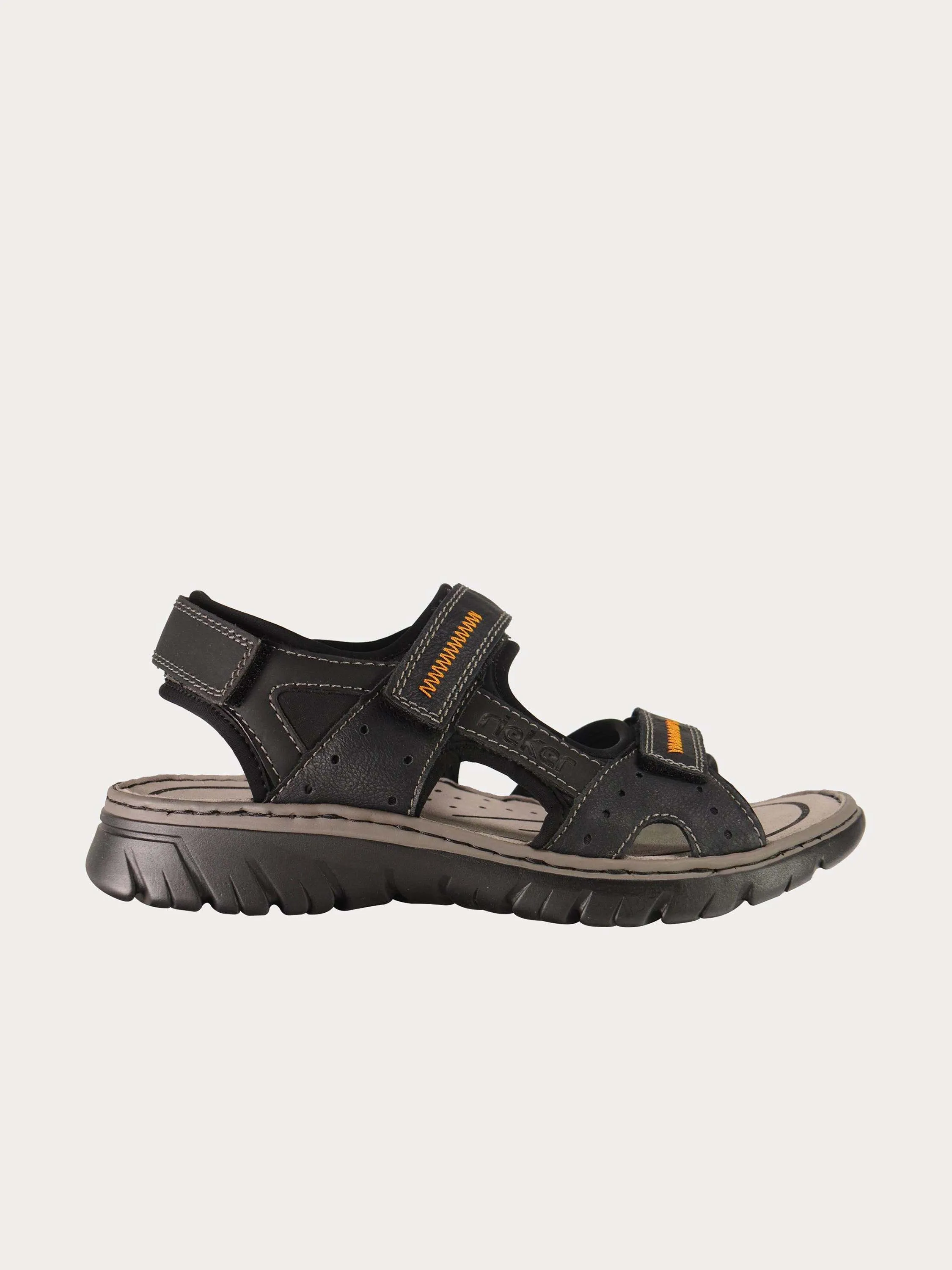 Rieker 26757 Men's Back Strap Hook Outdoor Leather Sandals