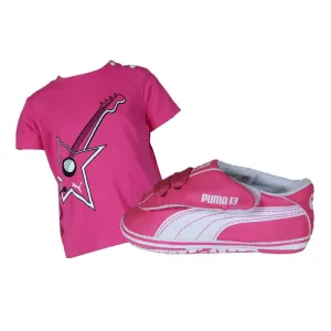 Rockstar Shoes & T'Shirt Crib Pack - Pink