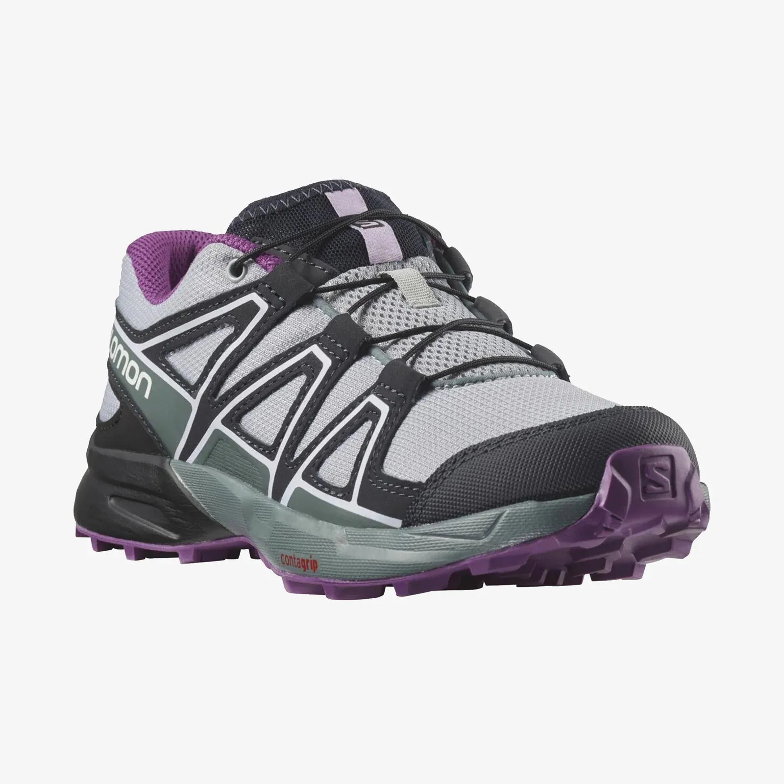 Salomon Speedcross (Quarry/Black/Sparkling Grape) JNR