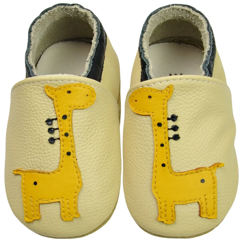 Unisex Soft Cow Leather Moccasins Cool Shoes For Kids