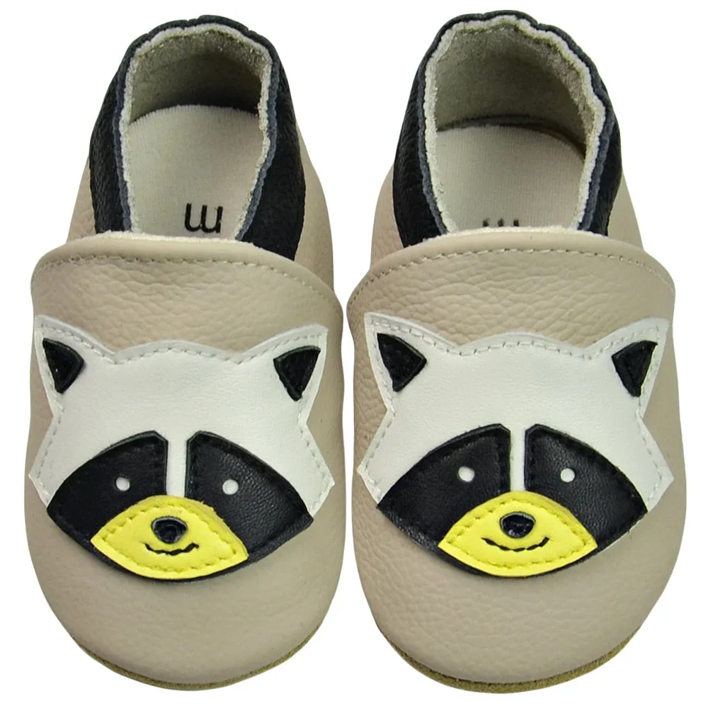 Unisex Soft Cow Leather Moccasins Cool Shoes For Kids