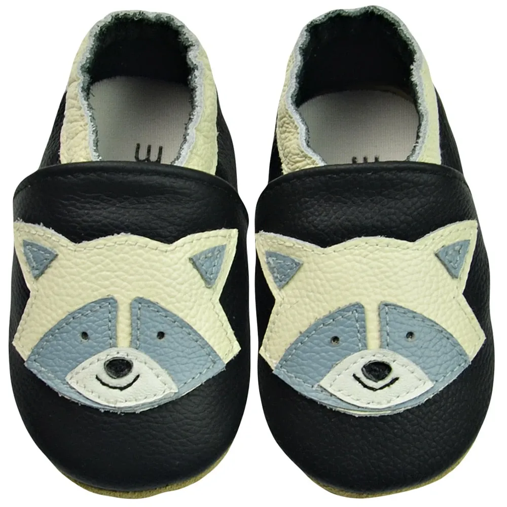 Unisex Soft Cow Leather Moccasins Cool Shoes For Kids