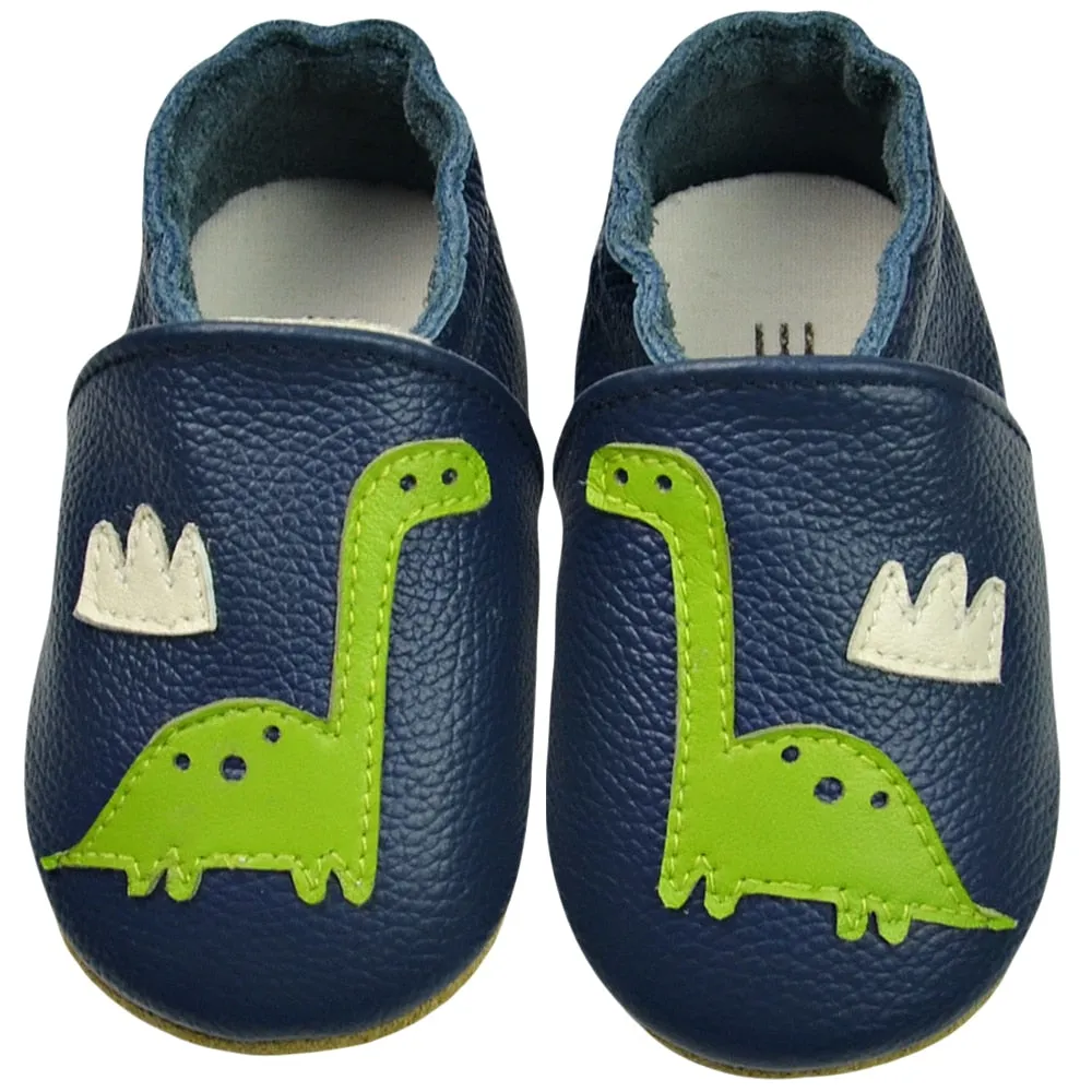 Unisex Soft Cow Leather Moccasins Cool Shoes For Kids