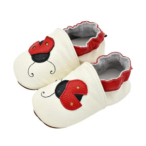 Unisex Soft Cow Leather Moccasins Cool Shoes For Kids