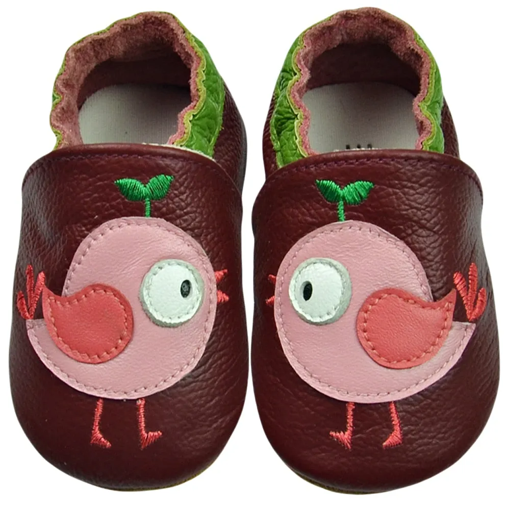 Unisex Soft Cow Leather Moccasins Cool Shoes For Kids